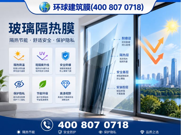 长泰区玻璃隔热膜展示图